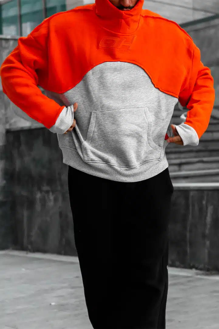 Parcali kalin oversize erkek kapusonlu erkek sweatshirt modelleri ucuz indirimli kampanyali kaliteli uygun fiyatli erkek butik giyim  modelleri ve fiyatları