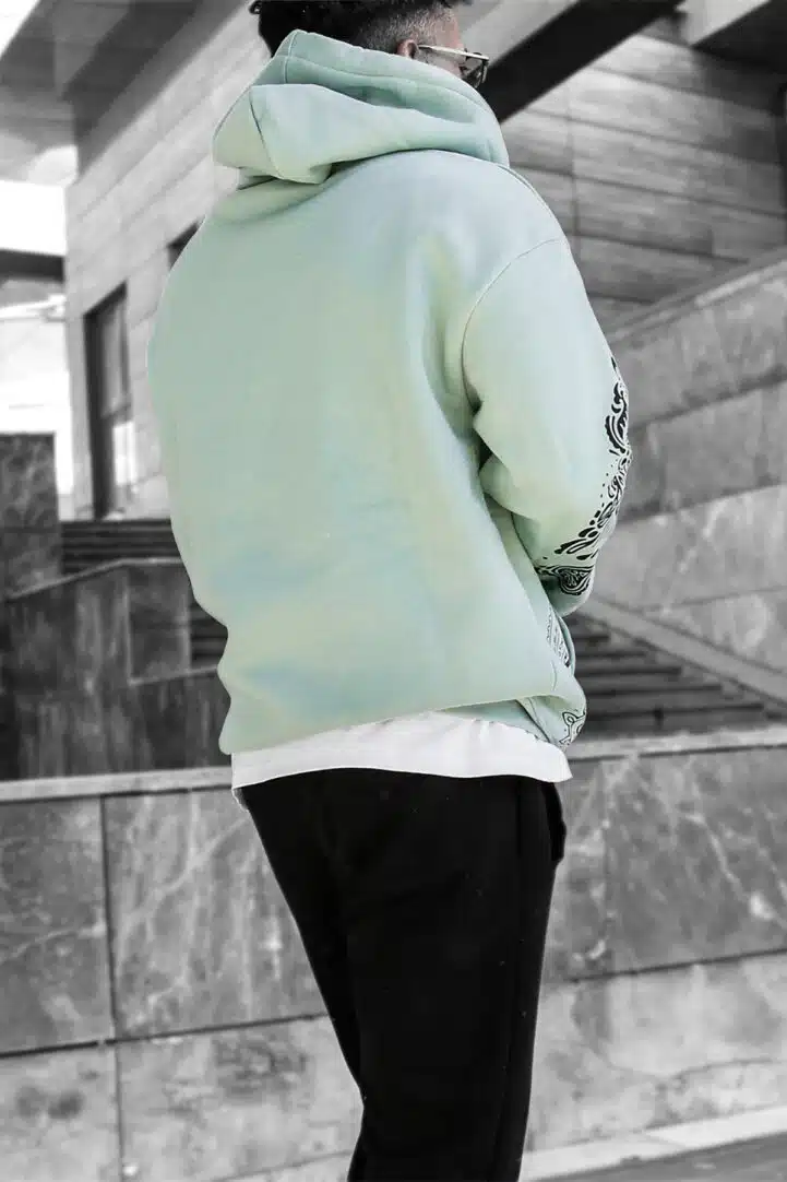 Sirt baskili uc iplik kapusonlu unisex sweatshirt modelleri ucuz indirimli kampanyali kaliteli uygun fiyatli erkek butik giyim  modelleri ve fiyatları